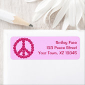 Happy Face Peace Etiket (Insitu)