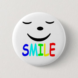 Happy Face Ronde Button 5,7 Cm