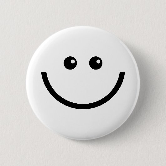 Happy Face Ronde Button 5,7 Cm (Voorkant)
