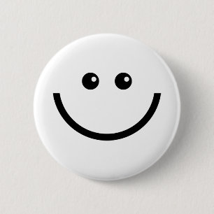 Happy Face Ronde Button 5,7 Cm