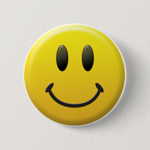 Happy Face Ronde Button 5,7 Cm