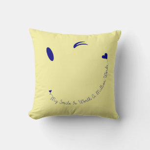 Happy Face Smile Kussen