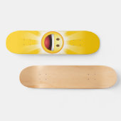 Happy Face Smiley Emoji Skateboard (Horizontaal)