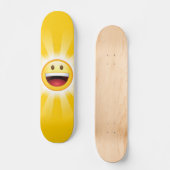 Happy Face Smiley Emoji Skateboard (Voorkant)