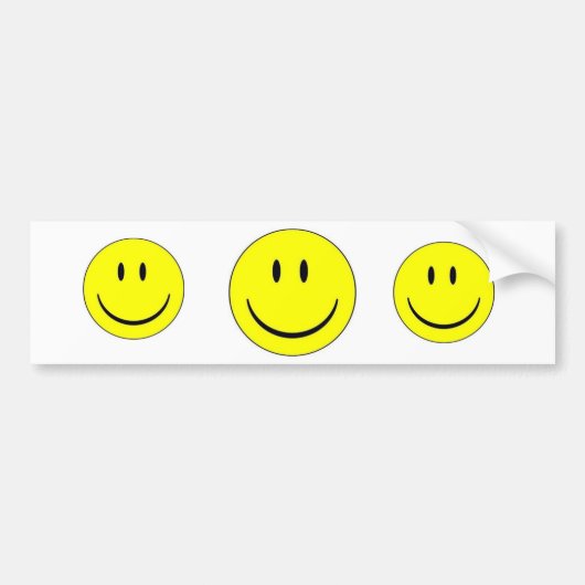 Happy Face Sticker Label (Voorkant)