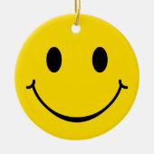 Happy Face-versiering Keramisch Ornament (Voorkant)