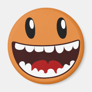 Happy Face Wide Mouth Magneet