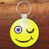 Happy Face Winking Sleutelhanger (Voorkant)