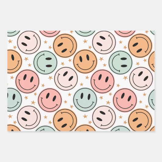 Happy Face Wrapping Paper (Voorkant 3)