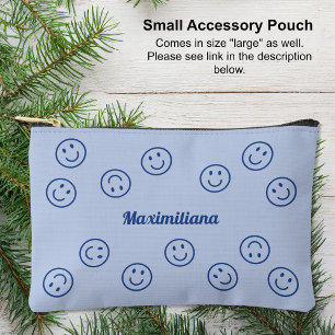 Happy Faces Blue - KLEINE accessoirezak Etui