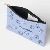 Happy Faces Blue - PETIT sac d'accessoires (Ouvrir)