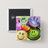 HAPPY FACES Button (Voorkant /achterkant)