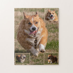 Happy Faces die Corgis runnen Legpuzzel