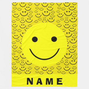 Happy Faces Fleece Blanket Deken