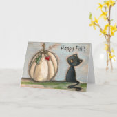 Happy Fall - Carte de voeux (Fleur jaune)