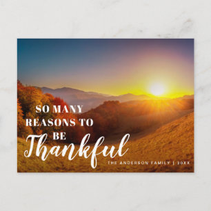 happy fall Carte postale Thanksgiving