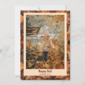 Happy Fall laat foto vakantie Kaart (Voorkant)