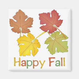 Happy Fall Leaves Magneet