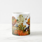 Happy Fall Season Amoureux de les chats Coffee Mug (Centre)