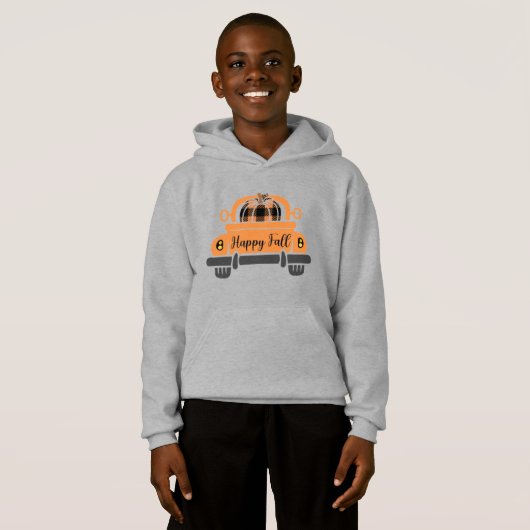 Happy Fall, Sweatshirt avant camion (Devant entier)