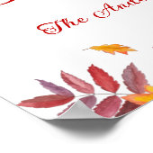 Happy Fall Y'all Automne Falling Feuille Poster (Coin)