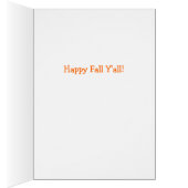 Happy Fall Y'All Card de Harvest Bear (Intérieur (Droit))