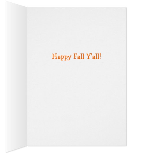 Happy Fall Y'All Card de Harvest Bear (Intérieur (Droit))