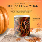 Happy Fall Y'all Ceramic Mug