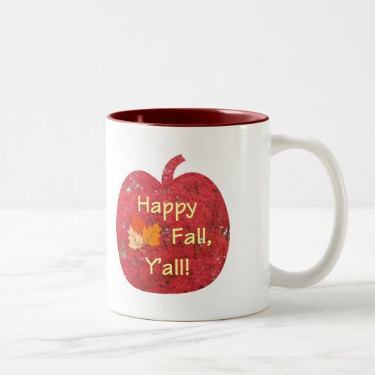 Happy Fall Y'all Citrouille Mug (Droit)