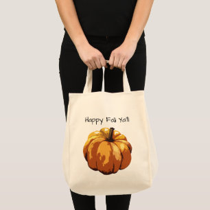 Happy Fall Ya'll Citrouille Sac fourre-tout de pei
