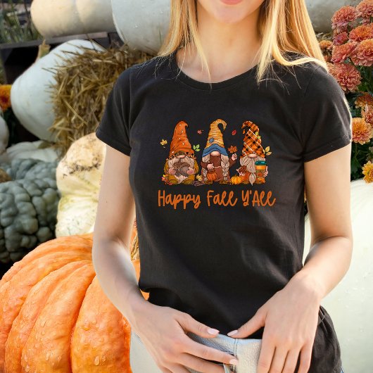 Happy Fall Y'All Gnome Tshirt