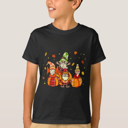 Happy Fall Yall Shirt Buffalo Pumpkin Autumn Gnome (Voorkant)
