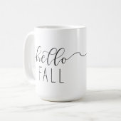 Happy Fall Y'all Trendy Calligraphy Mug (Devant gauche)