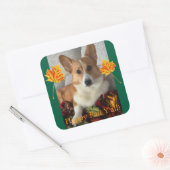 Happy Fall Y'all Vierkante Sticker (Envelop)