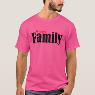 Happy Famille Matching T-shirt - Fun Family Vibes
