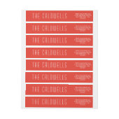 Happy Family Holiday Wrap rond label (Vel)