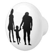 HAPPY FAMILY KERAMISCHE KNOP (Rechts)