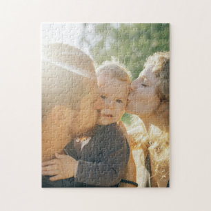 Happy Family Kiss - Aangepaste foto Legpuzzel