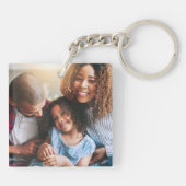 Happy Family of Three Sleutelhanger (Achterkant)