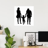 HAPPY FAMILY POSTER (Thuiskantoor)