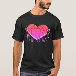 Happy Family Protect: Hartelijke dameskleuren Des T-shirt