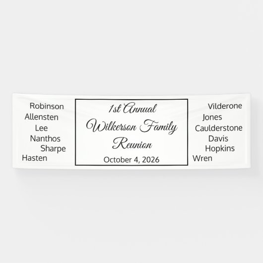 Happy Family Reunion Spandoek (Horizontaal)