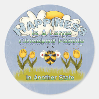 Happy Family Ronde Sticker