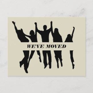 Happy Family Soft Color New Home Moving Briefkaart