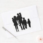 HAPPY FAMILY VIERKANTE STICKER (Envelop)