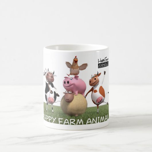 Happy Farm Animal Coffee Mug - Isaak (Centre)