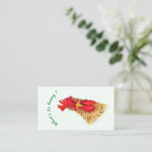 Happy Farm Funny Farmer's Carte de visite - Unique (Debout devant)