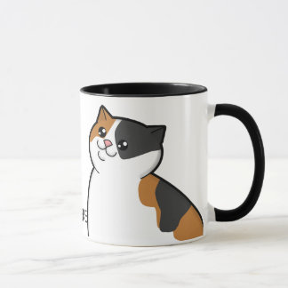 Happy Fat Calico Cat Ringer Mok