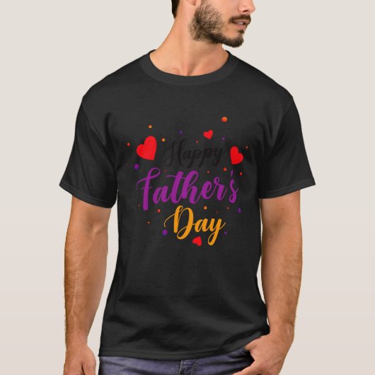 Happy Father Day paar T-shirts (Voorkant)