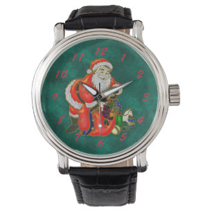 Happy Father Kerstmis Horloge